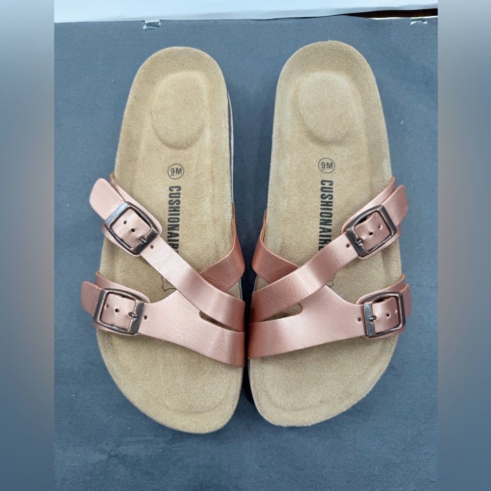 NWOT Cushionaire Liza Cork Footbed Sandals - Picture 7 of 10